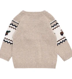 Bluser|Juletøj|Hust and Claire Bluse - Strik - HCPerry - Beige Melange m. Lastb