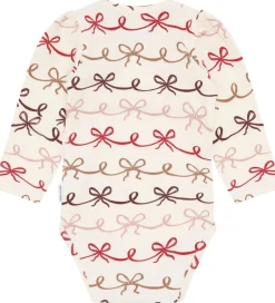 Juletøj|Bodyer|Hust and Claire Body l/æ - Rib - HCBritt - Sugar m. Sløjfer