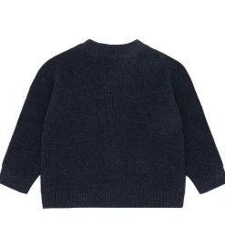 Cardigans|Hust and Claire Cardian - Strik - HCCuri Jacket Wool - More Navy