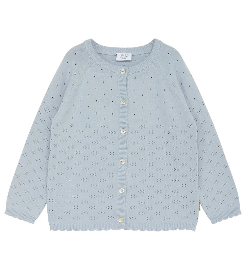 Striktrøjer|Hust and Claire Cardigan - Strik - HCCillja - Blue Flax