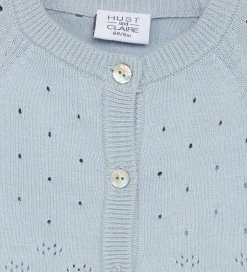 Striktrøjer|Hust and Claire Cardigan - Strik - HCCillja - Blue Flax