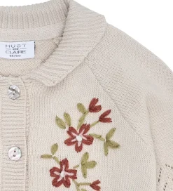 Cardigans|Hust and Claire Cardigan - Strik - Cilja Embroidery - French Oak