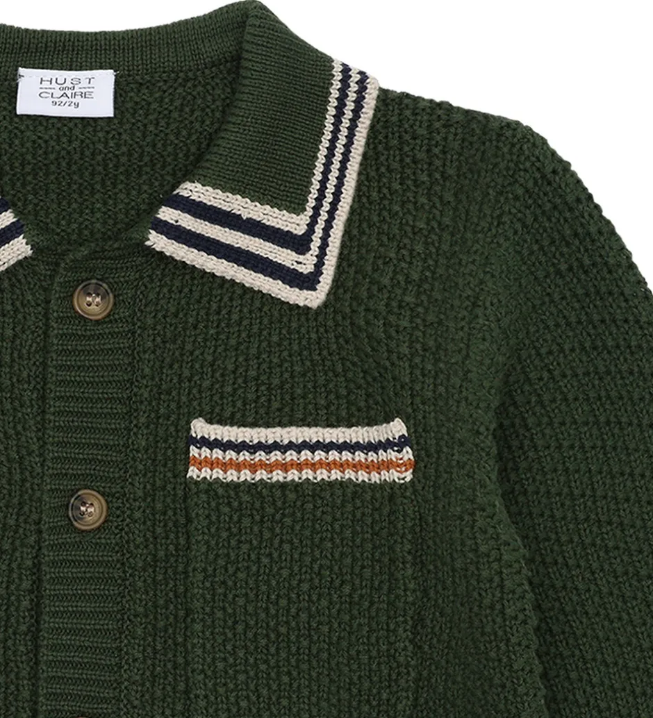 Cardigans|Hust and Claire Cardigan - Strik - HCPelle - Deep Ivy