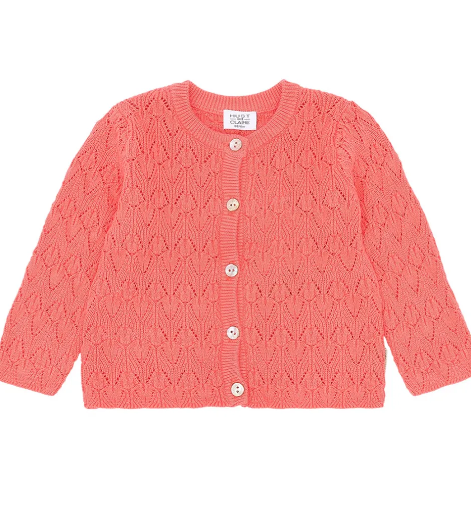 Striktrøjer|Hust and Claire Cardigan - Strik - Cilja - Wild Coral
