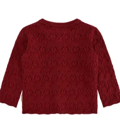 Juletøj|Cardigans|Hust and Claire Cardigan - Strik - HCCilja - Teaberry m. Hulmøns