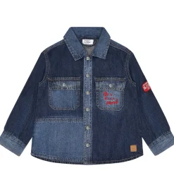 Skjorter|Hust and Claire Denimskjorte - Ravn - Dark blue denim