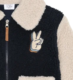 Fleece|Hust and Claire Fleecejakke - HCErik Teddy - More Navy