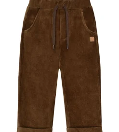 Bukser Og Jeans|Juletøj|Hust and Claire Fløjlsbukser - HCGarry Ottoman - Brown stone