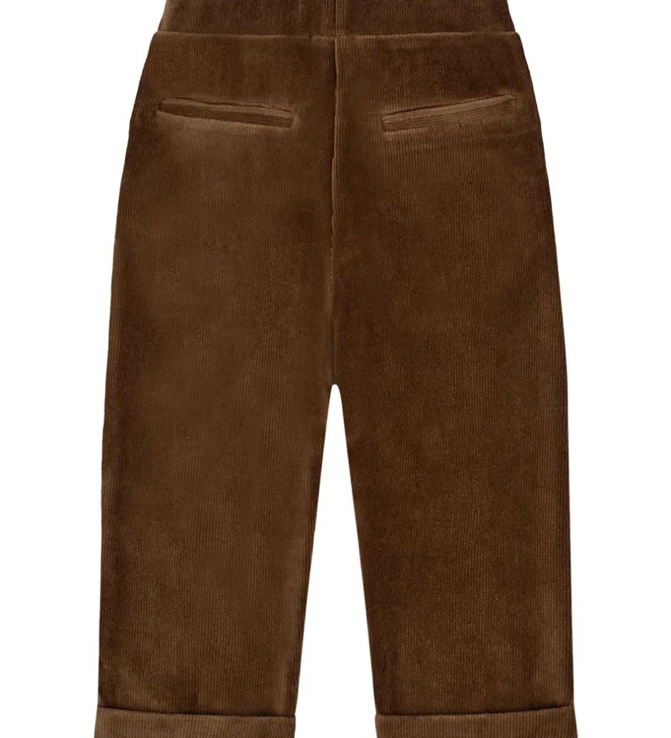 Bukser Og Jeans|Juletøj|Hust and Claire Fløjlsbukser - HCGarry Ottoman - Brown stone