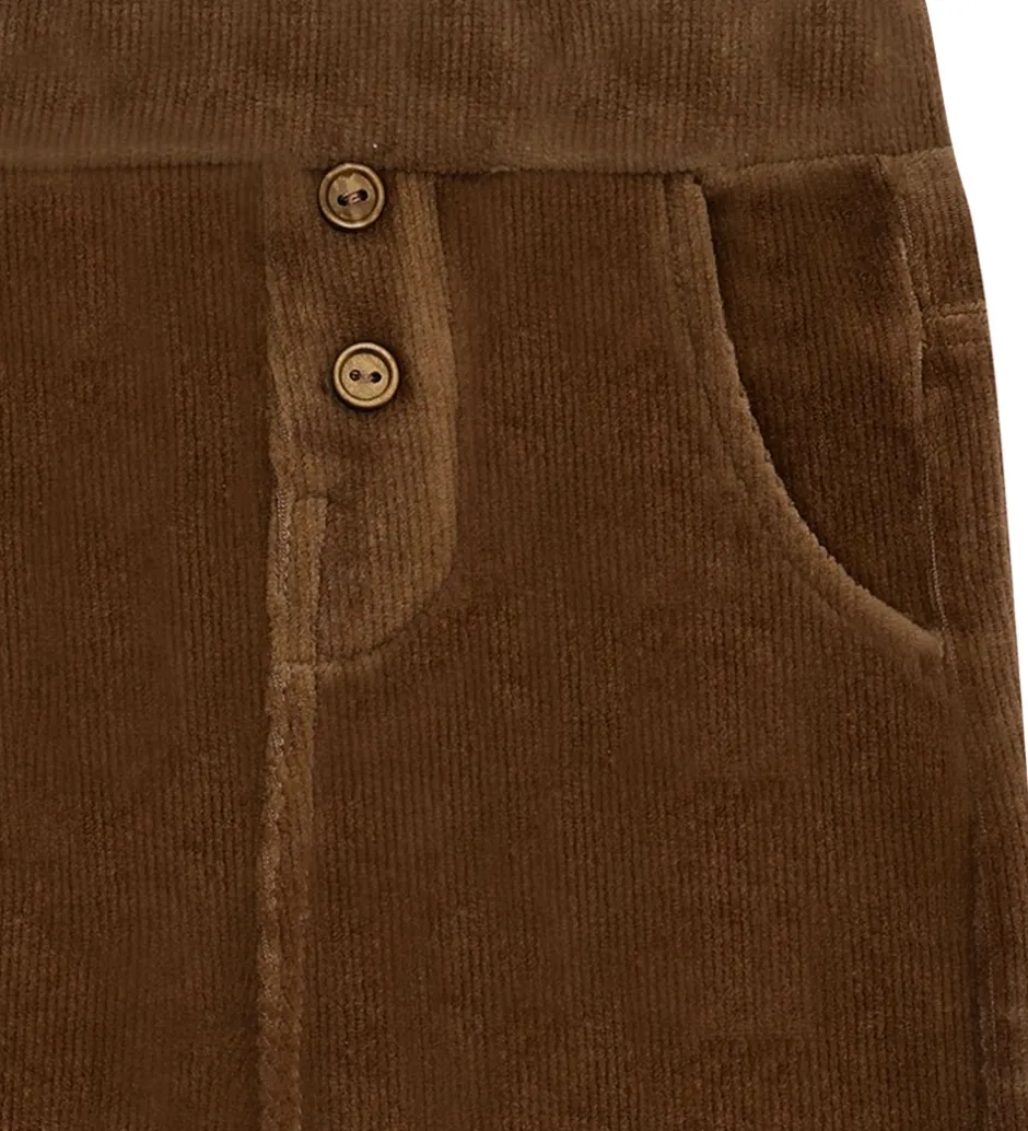 Bukser Og Jeans|Juletøj|Hust and Claire Fløjlsbukser - HCGordon Ottoman - Brown stone