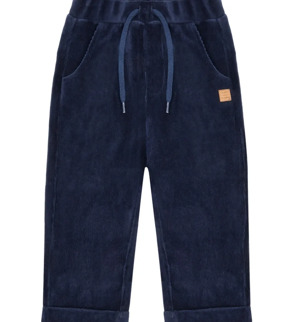 Bukser Og Jeans|Juletøj|Hust and Claire Fløjlsbukser - HCGarry Ottoman - More Navy
