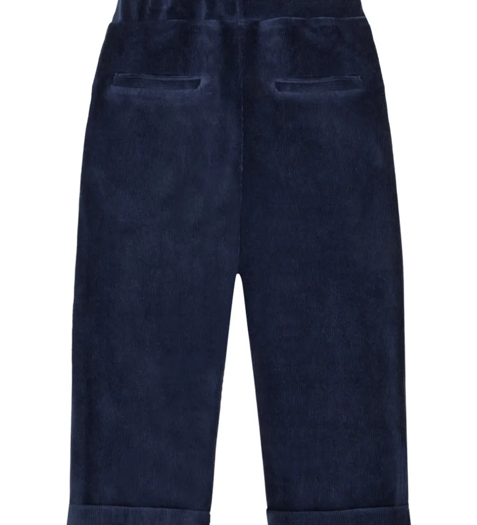 Bukser Og Jeans|Juletøj|Hust and Claire Fløjlsbukser - HCGarry Ottoman - More Navy