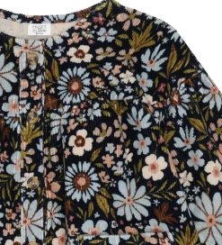 Kjoler|Hust and Claire Fløjlskjole - HCKaroline - Light Blue/Navy m. Bl