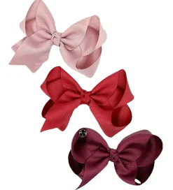 Juletøj|Hust and Claire Hårsløjfer - 3-pak - 10,5 cm - HCFanetha - Teabe