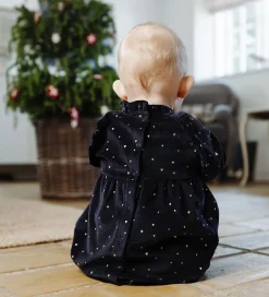 Kjoler|Juletøj|Hust and Claire kjole - Velour - HCKis - More Navy m. Guld