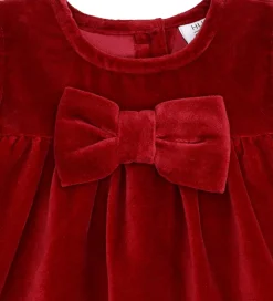 Kjoler|Juletøj|Hust and Claire Kjole - Velour - HCKatinka - Molskin - Teaberry