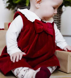 Kjoler|Juletøj|Hust and Claire Kjole - Velour - HCKatinka - Molskin - Teaberry