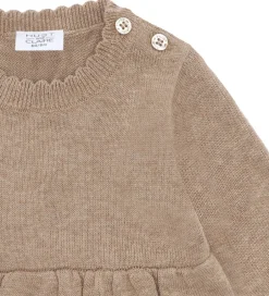 Kjoler|Hust and Claire Kjolebody - HCKlara - Strik - Biscuit m. Blomste