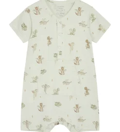 Nattøj|Hust and Claire Natdragt - Bambus - Milu - Green Hint m. Print