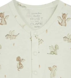 Nattøj|Hust and Claire Natdragt - Bambus - Milu - Green Hint m. Print