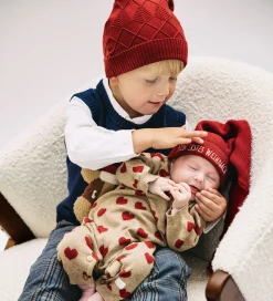 Unisex-Tøj|Juletøj|Hust and Claire Nissehue - HCFifi - Teaberry m. Mønster