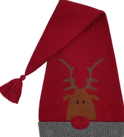 Unisex-Tøj|Juletøj|Hust and Claire Nissehue - HCFiliz - Nose - Teaberry m. Rensdyr