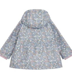 Sommerjakker|Hust and Claire Sommerjakke - HCObia - Blue Flint m. Blomster
