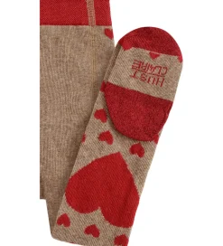 Strømpebukser|Juletøj|Hust and Claire Strømpebukser - HCFrankie - Biscuit m. Hjerter