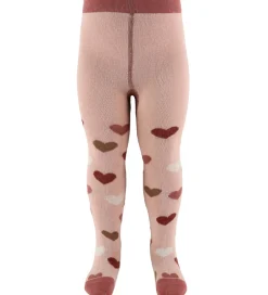 Strømpebukser|Hust and Claire Strømpebukser - HCFrankie - Adobe Rose m. Hjerte