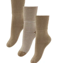 Strømper|Hust and Claire Strømper - Bambus - 3-pak - HCFuxie - Warm Sand