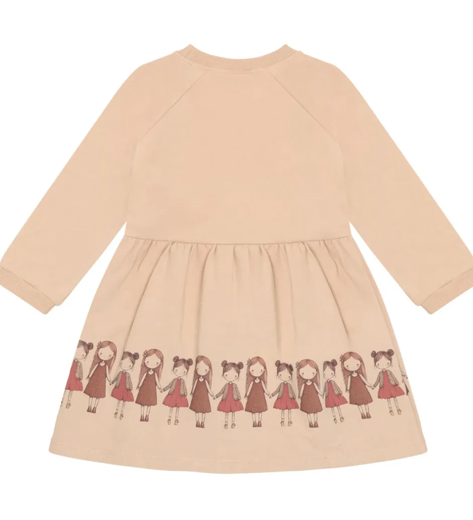 Kjoler|Hust and Claire Sweatkjole - HCDonna - Rugby Tan m. Piger