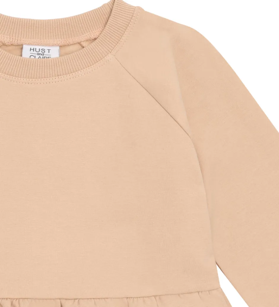 Kjoler|Hust and Claire Sweatkjole - HCDonna - Rugby Tan m. Piger