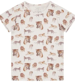 Nattøj|Hust and Claire T-shirt - Austin - Bambus - White Sand