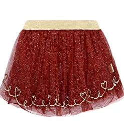 Nederdele|Juletøj|Hust and Claire Tylnederdel - HCNinna - Teaberry m. Guldglimmer