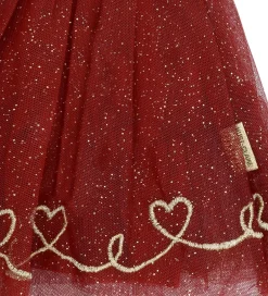 Nederdele|Juletøj|Hust and Claire Tylnederdel - HCNinna - Teaberry m. Guldglimmer