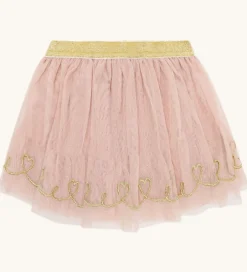 Nederdele|Juletøj|Hust and Claire Tylnederdel - HCNinna - Dusty Rose m. Guldglimme