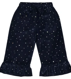 Bukser Og Jeans|Juletøj|Hust and Claire Velourbukser - HCTeresa - More Navy m. Guld