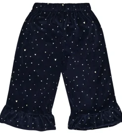 Bukser Og Jeans|Juletøj|Hust and Claire Velourbukser - HCTeresa - More Navy m. Guld
