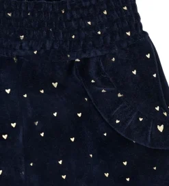 Bukser Og Jeans|Juletøj|Hust and Claire Velourbukser - HCTrine - More Navy m. Guld