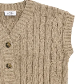 Veste|Juletøj|Hust and Claire Vest - HCPrinco - Strik - Biscuit