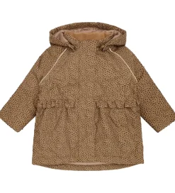 Vinterjakker|Hust and Claire Vinterjakke - HCObia - Wood Smoke m. Leopard