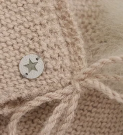 Babyhjelme|Huttelihut Babyhjelm m. Kvast - Alpakauld - Strik - Mahogany Ros