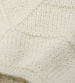 Babyhjelme|Huttelihut Babyhjelm m. Ører - Alpakauld - Strik - Off-white