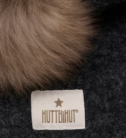 Uld|Elefanthuer|Huttelihut Elefanthue - Uld/Bomuld - 2-lags - Mørkegråmeleret