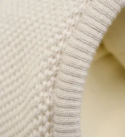 Elefanthuer|Huttelihut Elefanthue - Uld - 2-lags - Sand Melange m. Kvaster