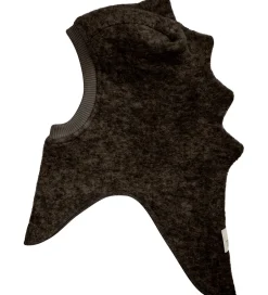 Elefanthuer|Huttelihut Elefanthue - Uldfleece - 2-lags - Dark Brown Melange