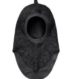 Uld|Elefanthuer|Huttelihut Elefanthue - Uld - 2-lags - Mørkegråmeleret