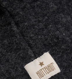 Uld|Elefanthuer|Huttelihut Elefanthue - Uld - 2-lags - Mørkegråmeleret