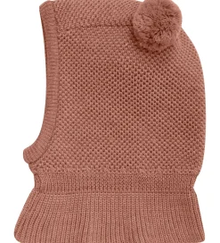 Elefanthuer|Huttelihut Elefanthue - Uld - Strik - 2-lags - Burlwood m. Kvast