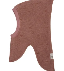 Uld|Elefanthuer|Huttelihut Elefanthue - Uld - 2-lags - Burlwood m. Hjerter